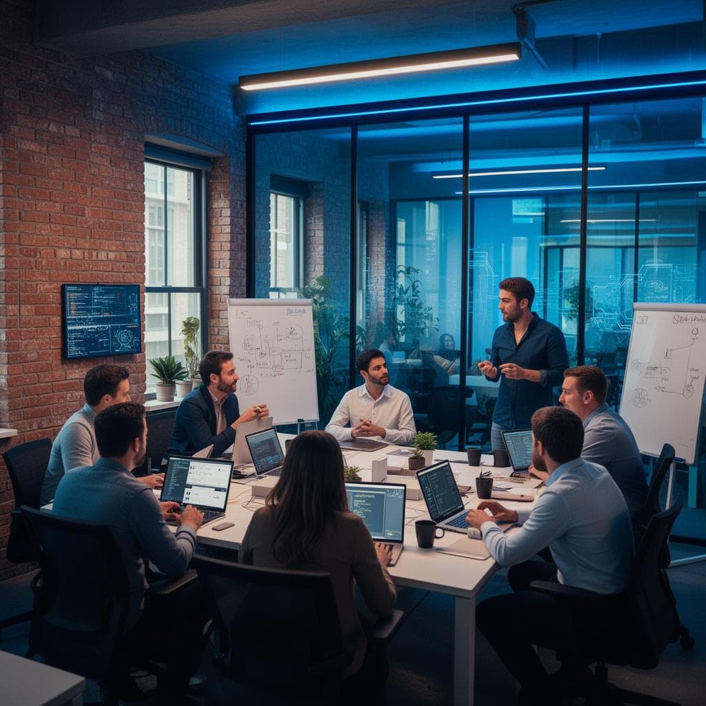 Business meeting — collaborative strategy session